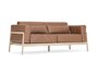 Gazzda Sofa Modell Fawn - 2-Sitzer - Oiled oak - Natural 1505; Upholstery: Dakar leather - Whisky 2732