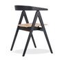 Gazzda Ava chair - Lacquered oak - Black 9005; Seat: Veneer - Oak