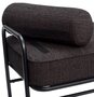 Huebsch Sitzbank, Metall/Stoff, Schwarz
