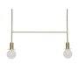 Huebsch Lampe m Birne Metall Messing