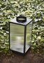 Huebsch Laterne Glas/Metall klar/schwarz 2er Set