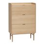 Huebsch Kommode Eiche natur h120cm