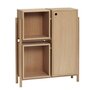 Huebsch Kommode m Fach Eiche natur h90cm