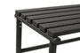 Huebsch Bank Metall Schwarz 37X180Xh46Cm