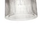 Huebsch Lampe Glas/Metall Klar/Nickel