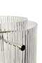 Huebsch Lampe Glas/Metall Klar/Nickel