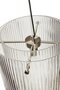 Huebsch Lampe Glas/Metall Klar/Nickel