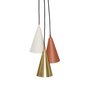 Huebsch Lampe Metall Braun/Messing/Beige