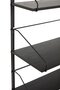 Huebsch Regal Metall/Asche Fsc Schwarz