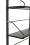 Huebsch Regal Metall/Asche Fsc Schwarz