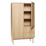 Huebsch Schrank Eiche Fsc Natur 100X52X180Cm