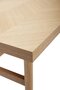Huebsch Tisch Eiche Fischgrätenmuster Fsc Natur 121X51Xh40Cm
