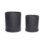 Huebsch Topf Schwarz 2Er Set
