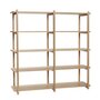 Huebsch Regal M/5 Fächer Eiche Fsc