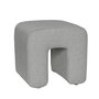 Huebsch Sculpture Pouf Dark Grey