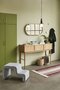 Huebsch Herringbone Console Table Drawers Natural