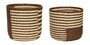 Huebsch Twine Baskets Natural/Brown (set of 2)
