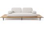 Ethimo Calipso 2-Sitzer Element 240x120 mit Kissen: Soft Ivory Melange