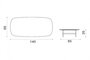 Ethimo Calipso Couchtisch 140x65x25H