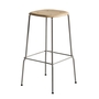 Hay Soft Edge 80 High Hocker - Eiche / Grau