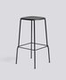 Hay Soft Edge 85 Stool - Black Powder Coated Steel - Black Polypropylene - W41.5 X D41.5 X H75