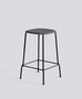 Hay Soft Edge 80 Low Stool - Black Powder Coated Steel - Soft Black