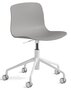 Hay About A Chair Aac 50 Stuhl - White powder coated steel aluminium - Concrete grey 2.0