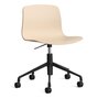 Hay About A Chair AAC 50 Black Powder Coated Aluminium-Pale Peach 2.0