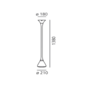 Artemide Pipe LED White Integralis Pendelleuchte