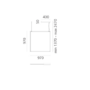 Artemide Discovery Space Square White Violet Integralis Pendelleuchte