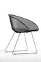 Pedrali Gliss 921 Stuhl-FU-Polycarbonat grau transparent
