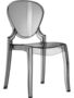 Pedrali Queen 650 Stuhl-FU-Polycarbonat rauchgrau