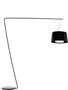 Pedrali L001T/B Stehleuchte-NE-Polycarbonat Schwarz / NERO-Stahl Schwarz