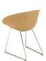 Pedrali Gliss 930 Lederstuhl-F09-Kernleder Beige