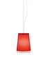 Pedrali L001S/AA Pendelleuchte-RT-Polycarbonat Transparentes Rot