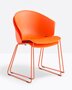 Pedrali Grace 411 Stuhl, Gestell Polypropylen orange