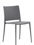 Pedrali Mya 700 Stuhl, Gestell Aluminium-GA-Polypropylen grau
