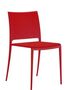 Pedrali Mya 700 Stuhl, Gestell Aluminium-RO-Polypropylen rot