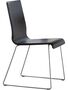 Pedrali Kuadra 1298 Stuhl-F05-Kernleder Schwarz