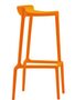 Pedrali Happy 490 Barhocker-AR-Polypropylen Orange