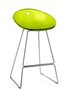 Pedrali Gliss 902 Hocker-VT-TR-Polycarbonat grün transparent