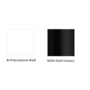 Pedrali L001ST/BA Stehleuchte-BI-Polycarbonat Weiß / NERO-Stahl Schwarz