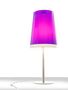 Pedrali L001TA/AA Tischleuchte-VL-Polycarbonat Violett / BI300-Stahl Weiß