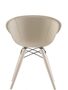 Pedrali Gliss 904/F Lederstuhl-FR-Eschenholz Eiche / F09-Kernleder Beige