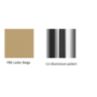 Pedrali Mya 710 Lederstuhl-PBE-Leder Beige,LU-Aluminium poliert