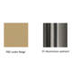 Pedrali Mya 710 Lederstuhl-PBE-Leder Beige,ST-Aluminium satiniert