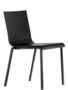 Pedrali Kuadra XL 2401 Stuhl-NE-Tecnopolymer Schwarz,NERO-Stahl Pulverbeschichtet