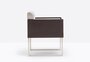 Pedrali Box Lounge 741 Sessel-H100_W-Eichenholz gebeizte Wenge