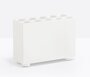 Pedrali BRICK Schirmständer-10 Löcher-BI-Polyethylen Weiss