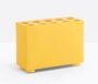 Pedrali BRICK Schirmständer-10 Löcher-GI-Polyethylen Gelb